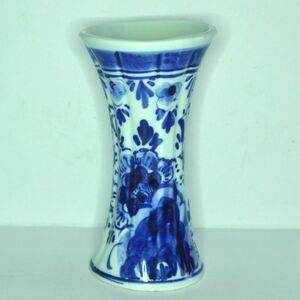Beautiful Hand Painted Blue Delft Small Vase Vintage Room Decor